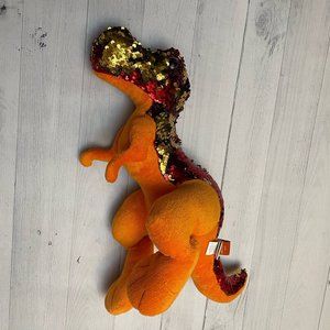 ADVENTURE PLANET SEQUINS T REX‎ PLUSH DINOSAUR